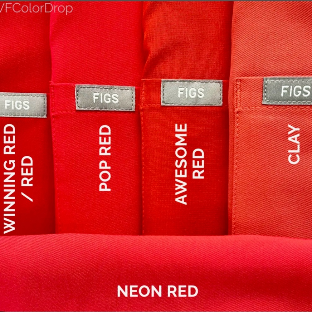 FIGS Yola Skinny Pants Size XL NEON RED❤️ - Picture 7 of 9